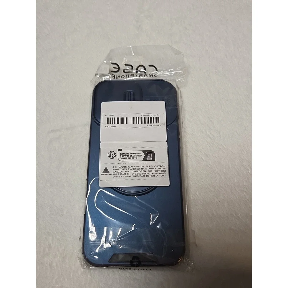 Shockproof Slim Blue Case for iPhone 16 Pro Max – Durable Protective Cover